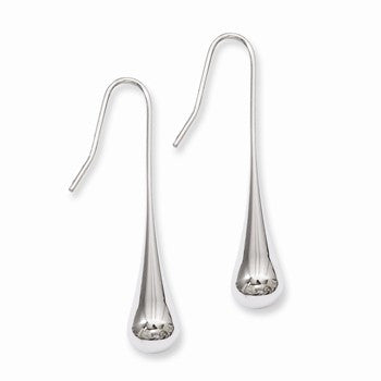 Stainle Steel Polished Dangle Earrings