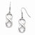 Stainle Steel Polished Infinity Symbol Shepherd Hook Earrings