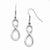 Stainle Steel Polished Infinity Symbol Shepherd Hook Earrings