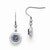 Stainle Steel Polished Druzy Shepherd Hook Earrings