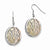 Stainle Steel Polished Yellow/Rose IP-plated Laser Cut Earrings