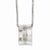 Stainless Steel Polished Geometrical Pendant On Necklace