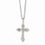 Stainless Steel Crucifix Pendant On Necklace