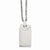 Stainless Steel Polished Square Necklace