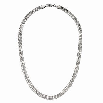 Stainless Steel Multichain Necklace