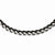 Stainless Steel Polished & Black Ip-Plated Necklace