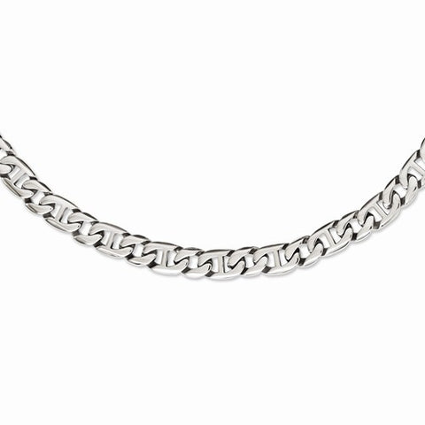 Stainless Steel Polished Links Necklace