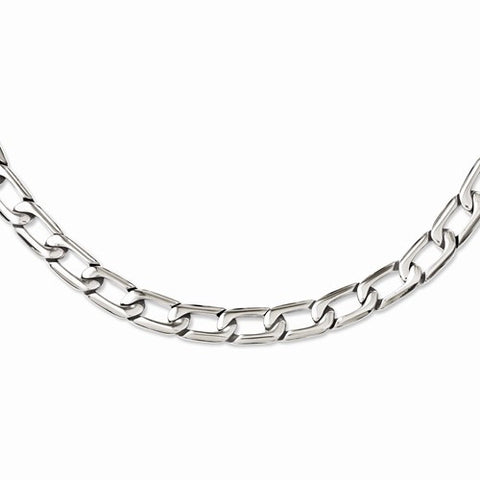 Stainless Steel Polished Squares Necklace