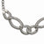 Stainless Steelterlinked Oval Necklace