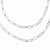 Stainless Steel Oval Links Layered Necklace