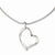 Stainless Steel Polished Fancy Heart Necklace