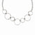 Stainless Steel Polished Wavy Circles Necklace