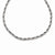 Stainless Steel Polished Rope Necklace