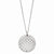 Stainless Steel Circular Pendant On Necklace