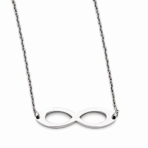 Stainless Steel Polishedfinity Symbol Necklace