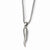 Stainless Steel Italian Horn Necklace