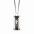 Stainless Steel Cross Black Ip-Plated Polished Necklace