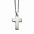 Stainless Steel Brushed Cross Necklace