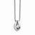 Stainless Steel Small CZ Polished Necklace