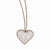 Stainless Steel Wired Pink Ip-Plated Heart Polished Necklace