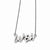 Stainless Steel CZ Wish Polished Necklace