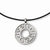 Stainless Steel Leather Cord Greek Key Necklace