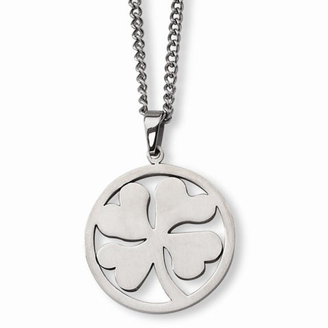 Stainless Steel Four Leaf Clover Necklace