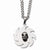 Stainless Steel Saw Blade Skull Necklace