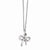 Stainless Steel Polished Bow Necklace