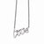 Stainless Steel Polished Love Necklace