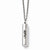 Stainless Steel Polished Laser Design Cylinder Necklace