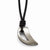 Stainless Steel Polished and Brushed Black Ip-Plated Claw Necklace