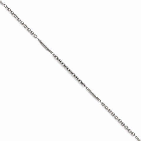 Stainless Steel Polished Fancy Link Necklace