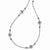 Stainless Steel Polished, Textured Black Onyz Necklace