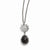 Stainless Steel Polished Black Onyx Necklace