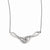 Stainless Steel Polishedfinity Symbols CZs Necklace