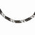 Stainless Steel Polished Black Ip-Plated Link Necklace