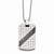 Stainless Steel Polished , Tw Diamond Dog Tag Necklace