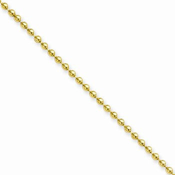 Stainless Steel Ion Plating Gold-Plated Ball Chain