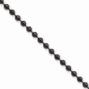 Stainless Steel Ion Plating Black-Plated Ball Chain