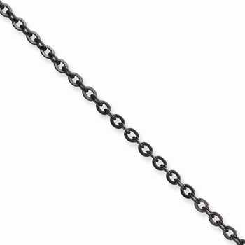 Stainless Steel Ion Plating Black-Plated Cable Chain