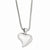 Stainless Steel Heart Pendant On Necklace