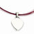 Stainless Steel Engravable Dual Heart Pendant On Necklace