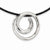 Stainless Steel CZ Pendant On Necklace