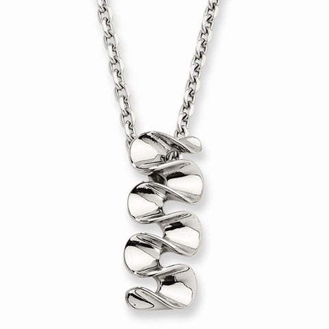 Stainless Steel Pendant On Necklace