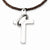 Stainless Steel Cross Pendant On Necklace