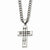 Stainless Steel Cross Pendant On Necklace