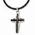 Stainless Steel Cross Pendant On Necklace