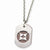 Stainless Steel Chocolate Color Ip-Plated Double Layer Pendant On Necklace