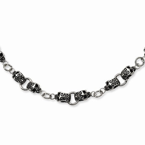 Stainless Steel Skull Necklace